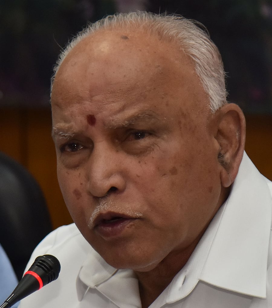 Chief Minister B S Yediyurappa. (Credit: DH Photo)