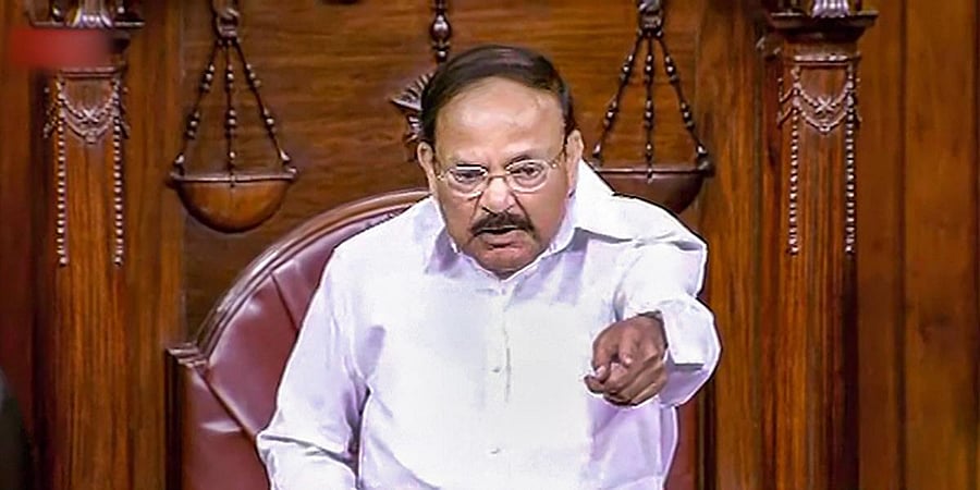 "I want to make it very clear, as Chairman of the House and also as Vice President of the country, whatever issues are there, Indian Parliament is a sovereign authority to discuss and decide. Credit: PTI Photo