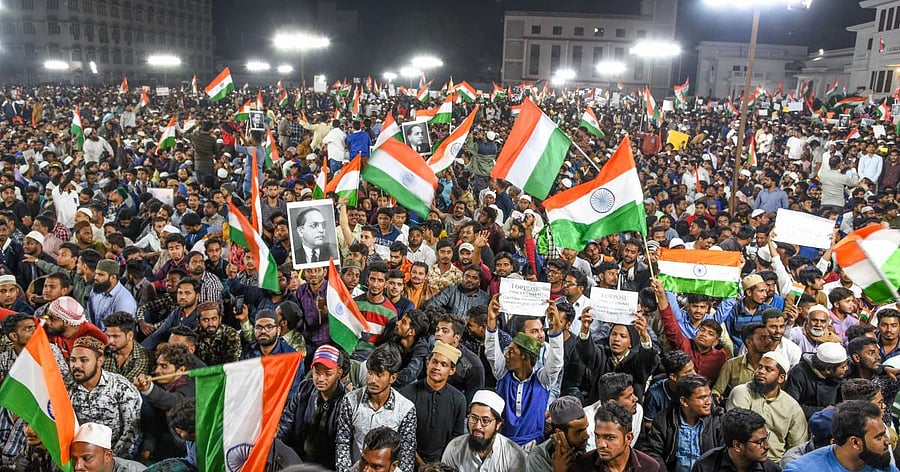 PTI file photo of an Anti-CAA protest