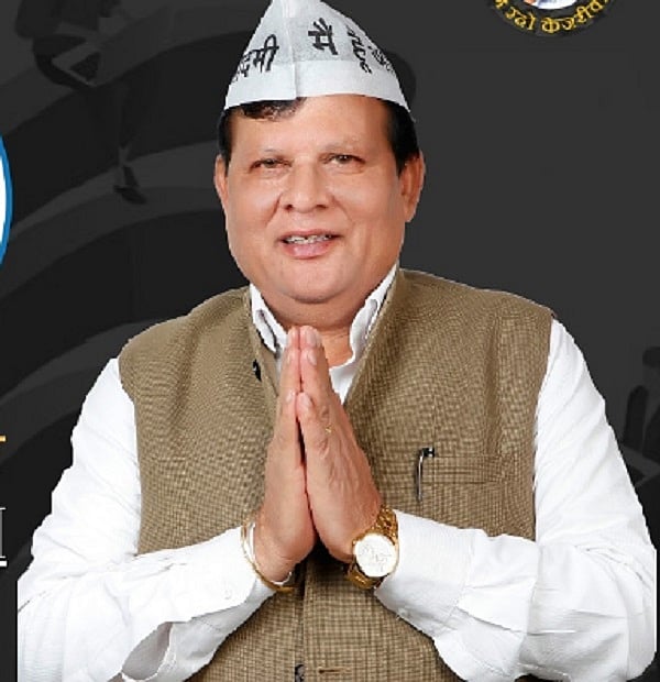 AAP's Girish Soni (Twitter Photo)