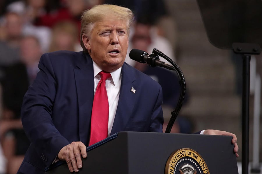 Amazon has alleged that Trump improperly intervened in the procurement process to deny the company the massive contract in late October. Credit: Reuters Photo