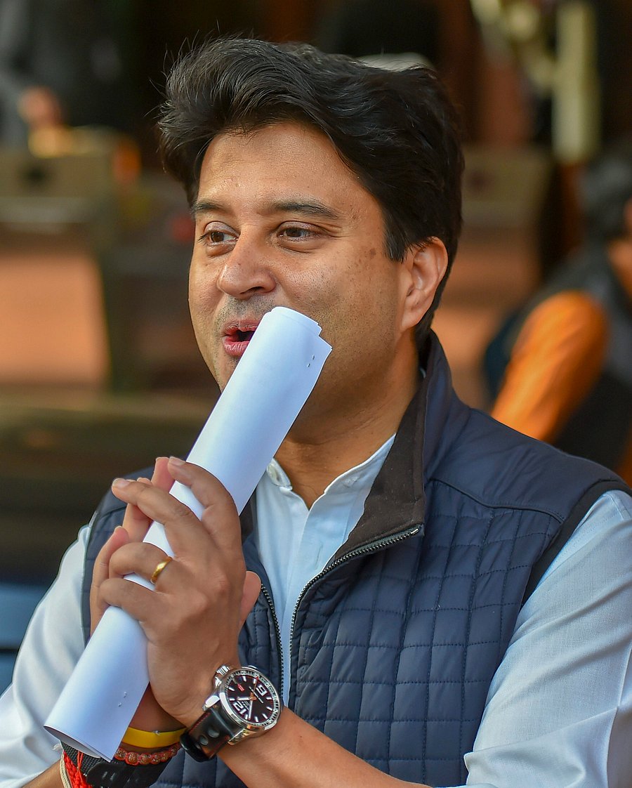 Madhya Pradesh Congress leader Jyotiraditya Scindia. (PTI Photo)