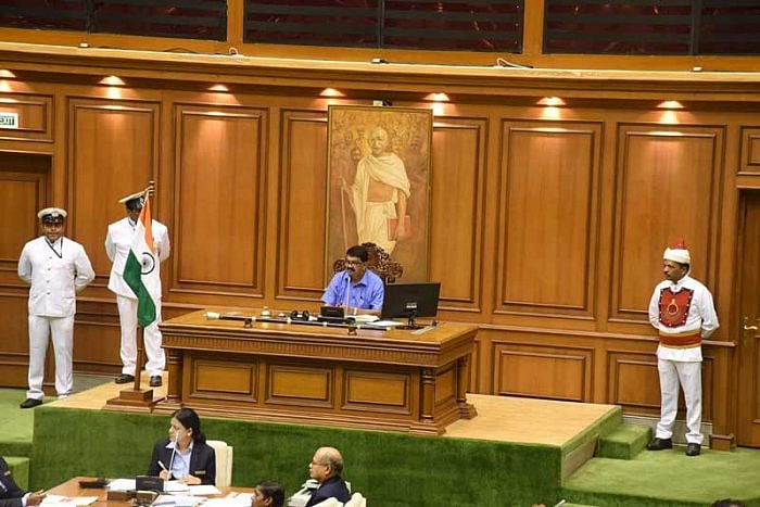 Goa Assembly speaker Rajesh Patnekar (Image: Twitter/@BJP4Goa)