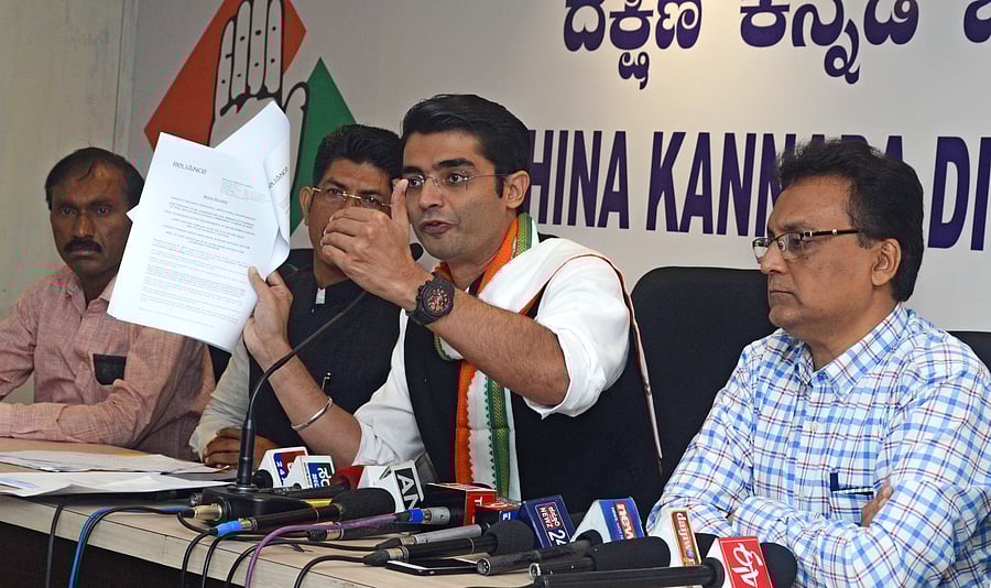 Congress spokesperson Jaiveer Shergill. (DH Photo)