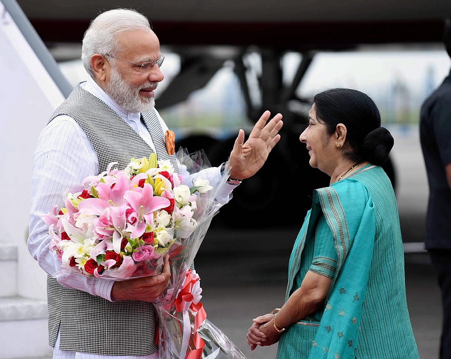 Swaraj died on August 6 last year following a cardiac arrest. (Credit: PTI Photo)
