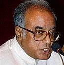 Asim Dasgupta briefing reporters in New Delhi.