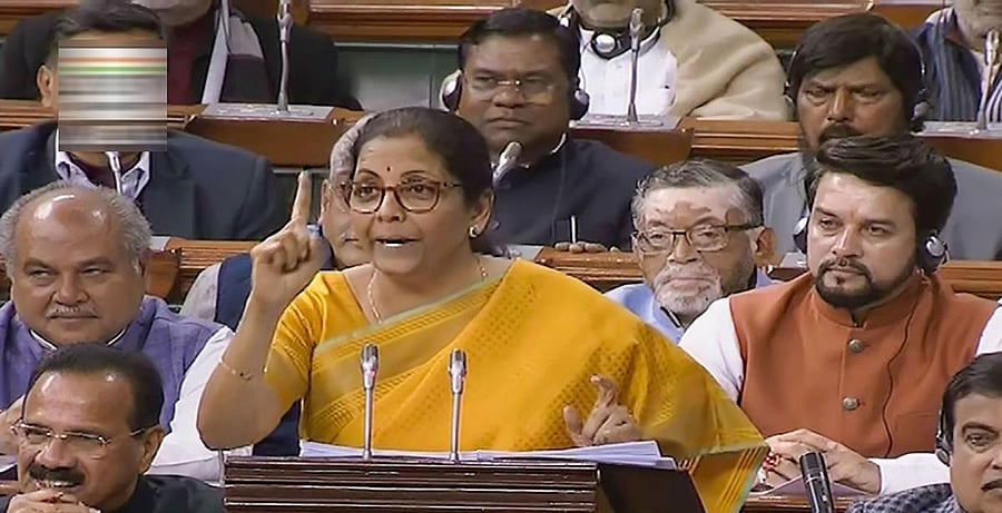 Finance Minister Nirmala Sitharaman. (PTI Photo)