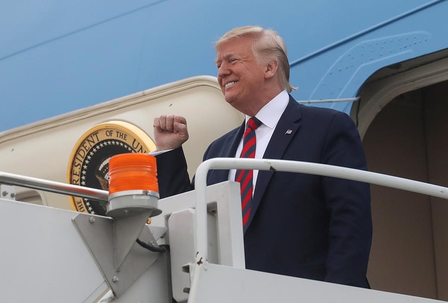 US President Donald J Trump (Photo by Reuters)