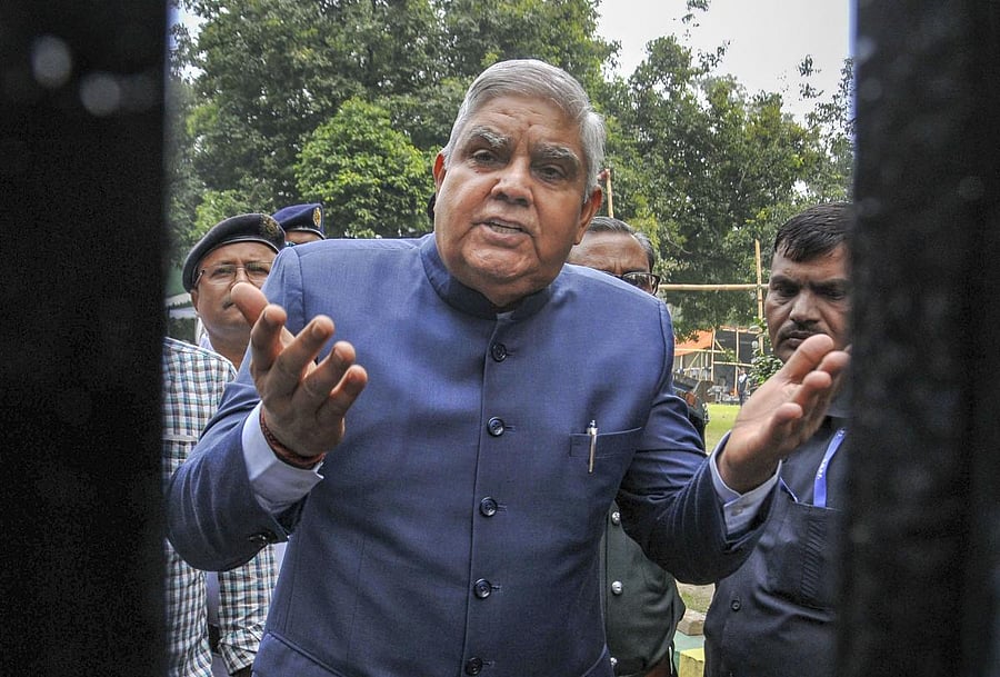 West Bengal governor Jagdeep Dhankhar. (PTI Photo)