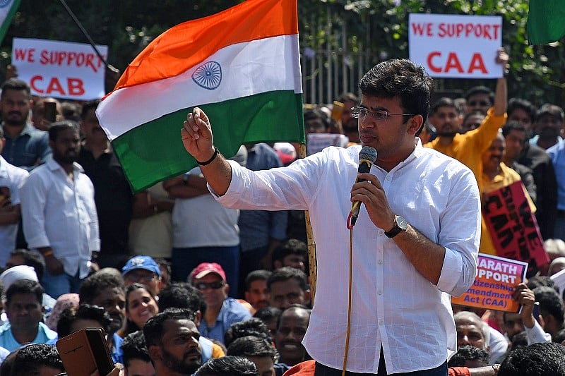 Parliamentarian from Bangalore South Tejasvi Surya. (DH Photo)