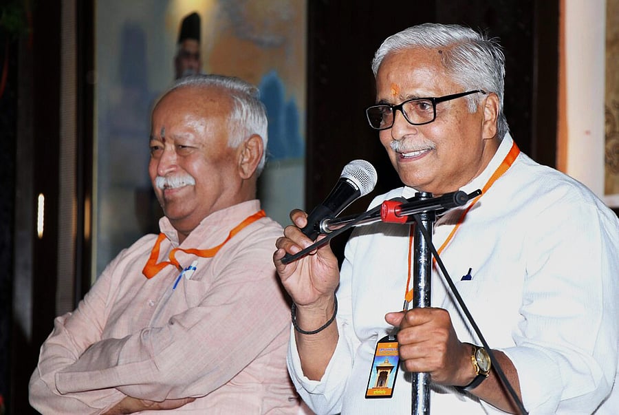 RSS general secretary Suresh 'Bhaiyyaji' Joshi  (Credit: PTI Photo)