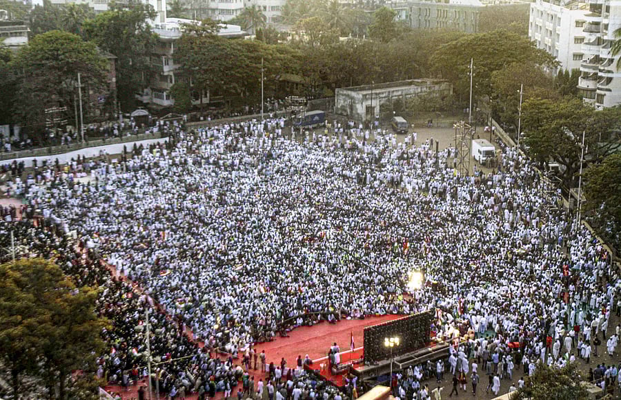 "We are determined to continue with the protest until the Modi government withdraws the draconian and unconstitutional CAA, NCR and NPR," he said. (Credit: PTI Photo)