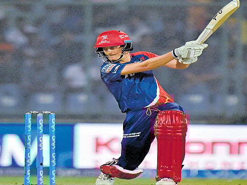 sizzling knock in vain: Delhi Daredevils' Chris Morris slammed the joint third fastest fifty against Gujarat Lions on Wednesday. Morris took just 17 balls for his half-century. pti