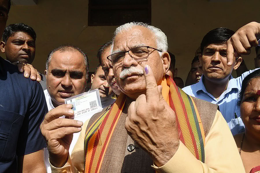 Haryana Chief Minister Manohar Lal Khattar. (PTI Photo)