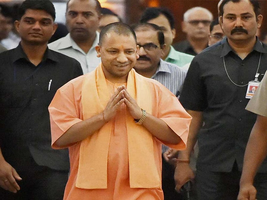 Uttar Pradesh Chief Minister Yogi Adityanath, who had recently embarked on a two-day visit to Gujarat, had drawn good crowds. File Photo