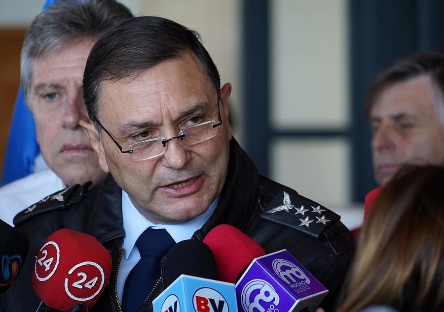 Chilean Air Force General Commander Arturo Merino. Photo by AFP.