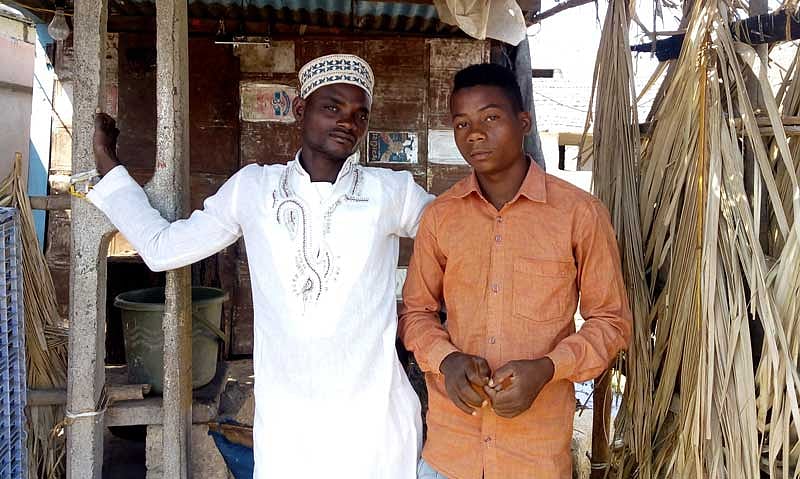Mohammed Ramzan and Mayundi Makwana, Siddi tribe, said Modi is a good leader but due to local BJP leaders they don't get any government benefits. (DH Photo)