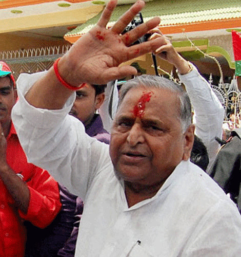 A staggering 100,000 invites, including to Prime Minister Narendra Modi, have been sent out for Samajwadi Party supremo's grand nephew's Saturday pre-wedding ceremony in Saifai village where mouthwatering dishes like bedai, baati-chokha and halwa soaked in desi ghee will be served.PTI file photo