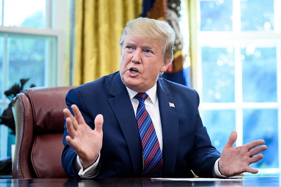 Trump ruled out tariffs if Apple comes back to the US to manufacture their products (AFP File Photo)