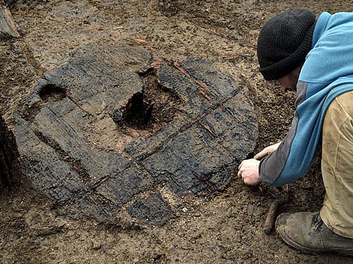 The wheel was found during an ongoing excavation work at a farm in Cambridgeshire. Courtesy:twitter