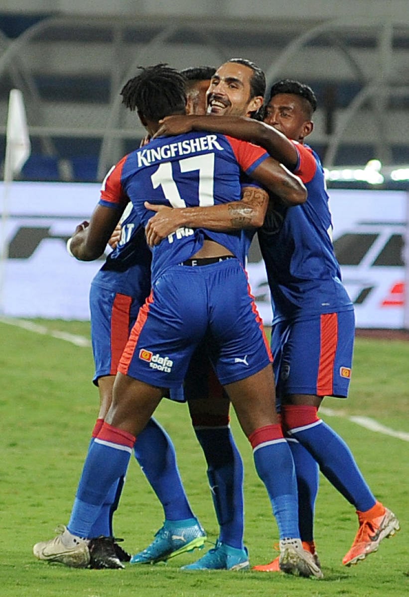 Bengaluru FC will be looking to atone for their AFC Cup failure when they take on ATK in Bengaluru on Saturday. DH FILE Photo