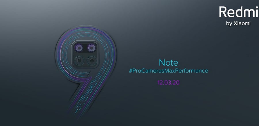 Xiaomi Redmi Note 9 launching in India in the second week of March 2020 (Credit: Redmi India/Twitter)