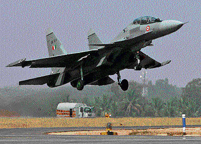 India Friday tested an indigenously developed 1,000-kg glide bomb, with a top official saying the country can now launch heavy bombs for delivery up to 100 km away with high precision. File photo