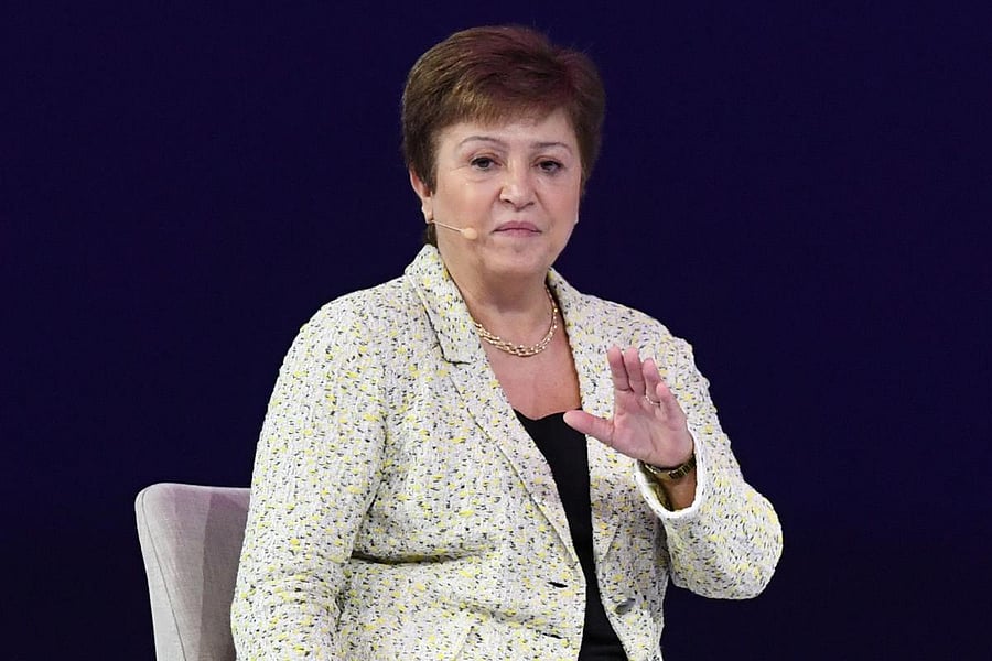 International Monetary Fund Managing Director Kristalina Georgieva. (AFP Photo)