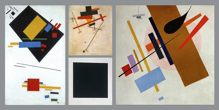 A Suprematist painting by Malevich