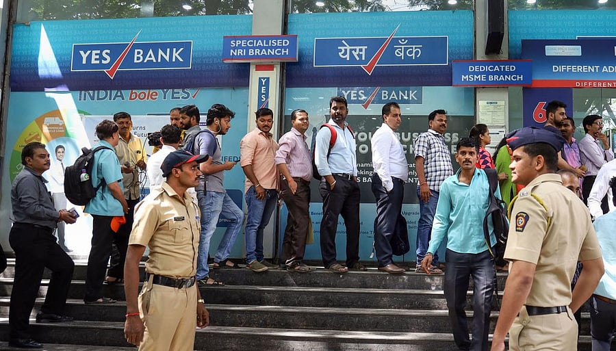 Arm-twisting government-controlled State Bank of India to inject capital into failing Yes Bank Ltd. was the only option left for New Delhi. (PTI Photo)