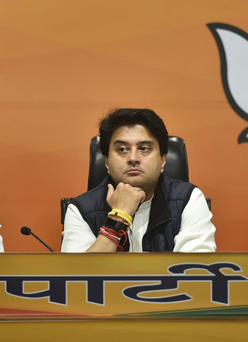 Madhya Pradesh BJP leader Jyotiraditya Scindia (PTI Photo)