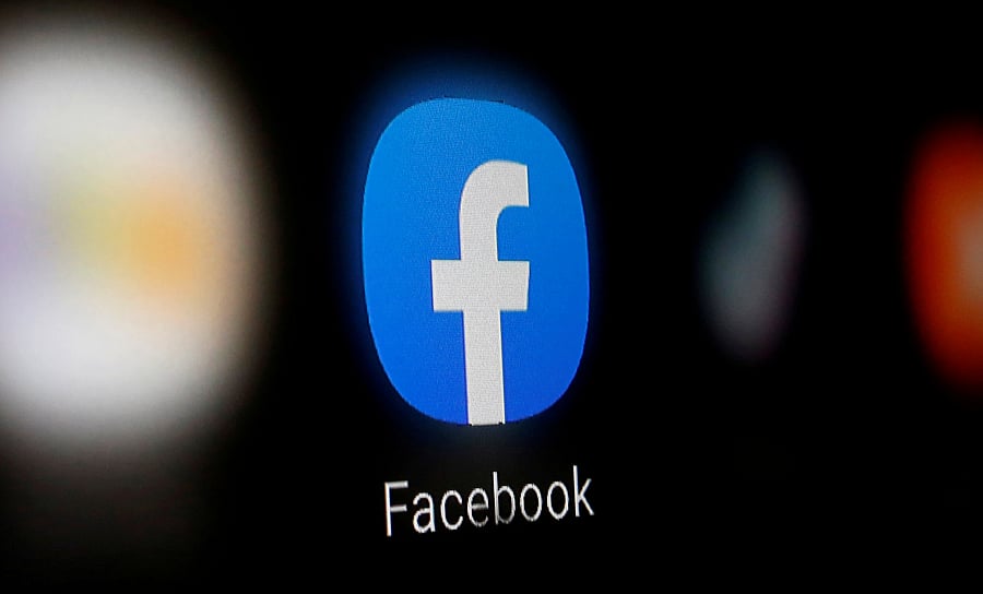 Facebook logo. (Credit: Reuters)