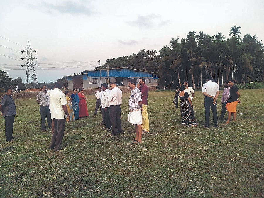 As a part of the golden jubilee celebrations, we decided to involve students from class 8, 9, 10, their parents and old students in this farming initiative,” said the headmaster. (Credit: DH Photo)