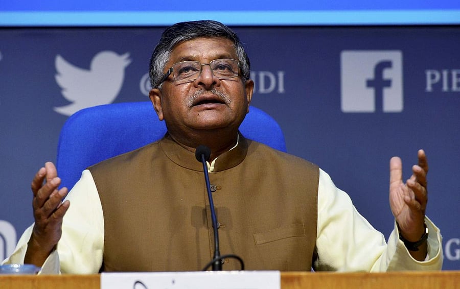 Union Minister Ravi Shankar Prasad (PTI Photo)