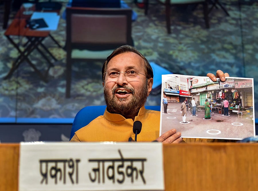  Union Information and Broadcasting Minister Prakash Javadekar (PTI Photo)