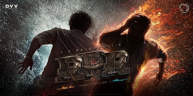 RRR is being directed by SS Rajamouli. (Credit: Twiiter/@RRRMovie)