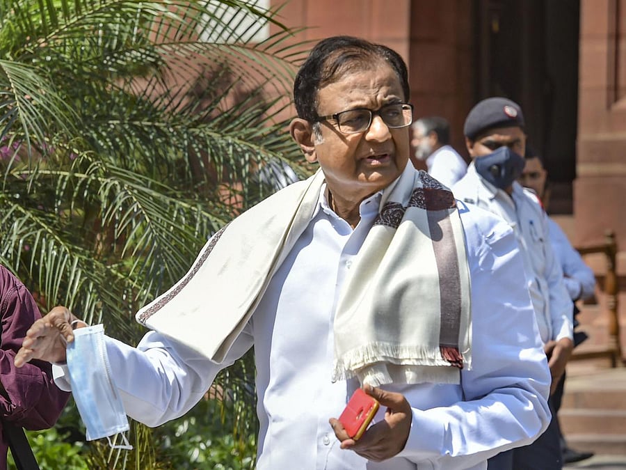 Senior Congress leader P Chidambaram (PTI Photo)