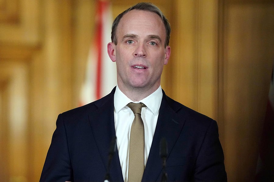 British Foreign Secretary Dominic Raab. (Credit: AFP Photo)