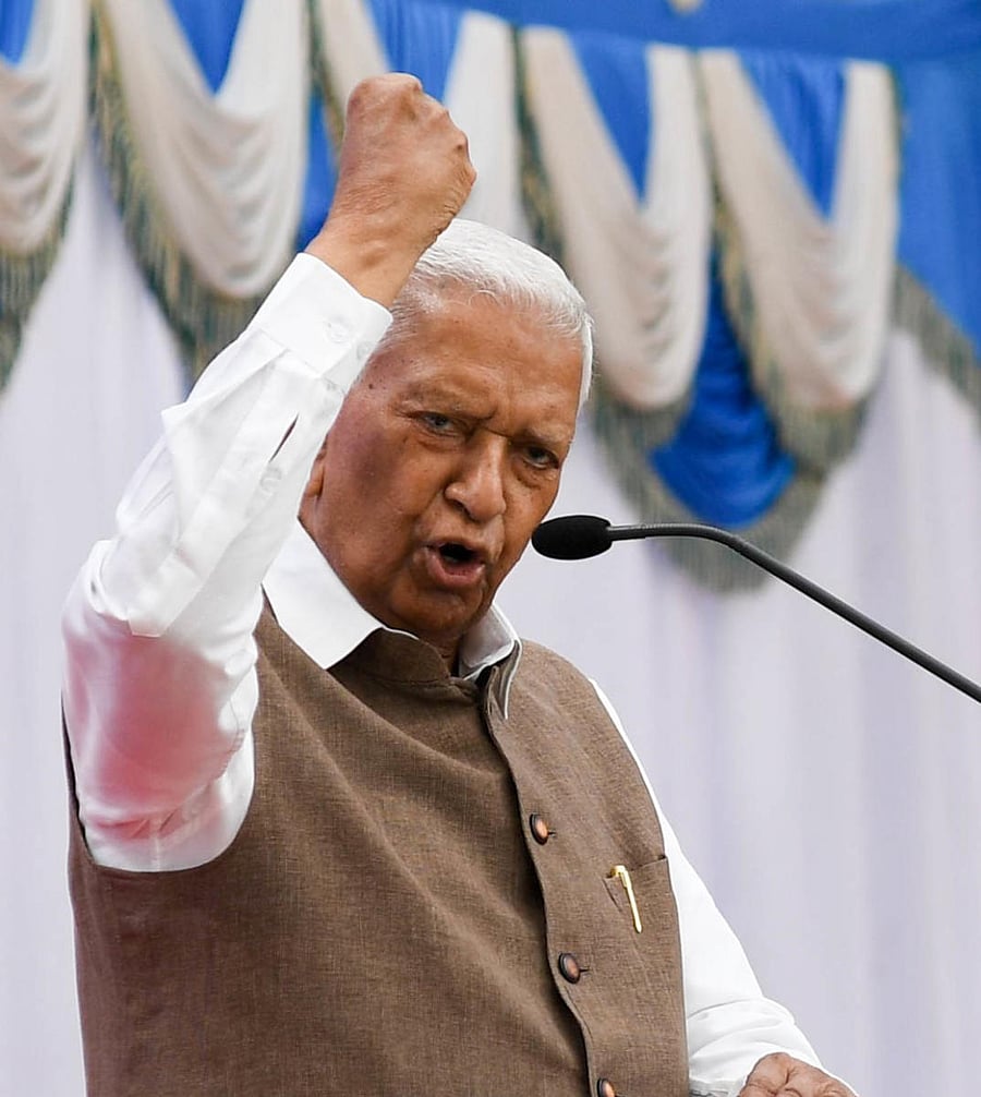Governor of Karnataka Vajubhai Vala. Credit: DH Photo