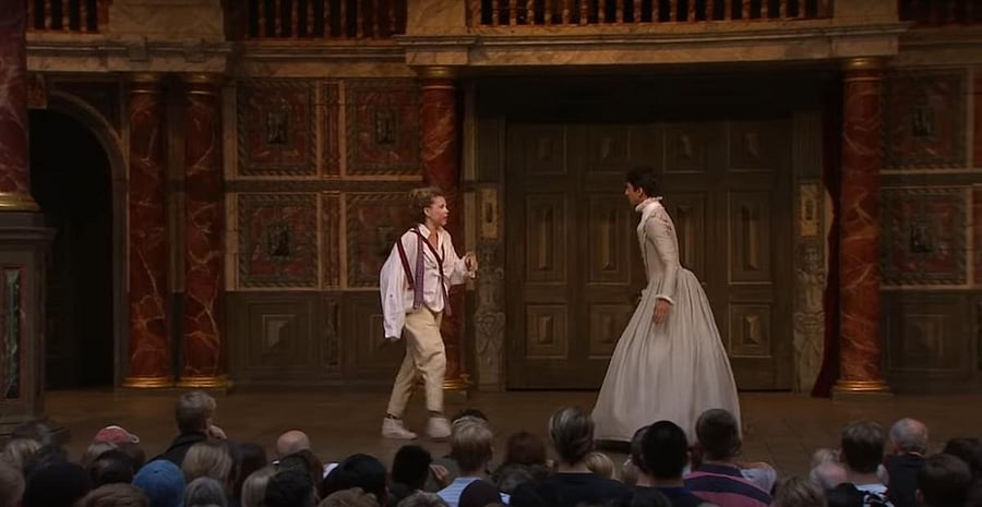 The Globe's 2018 production of Hamlet is now streaming on YouTube. It features Michelle Terry, the Artistic Director of theatre, in the lead role