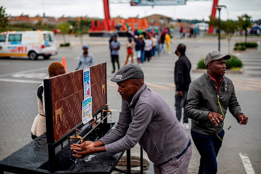 Only the Comoros archipelago and the tiny kingdom of Lesotho have not yet detected any cases. (Credit: AFP Photo)