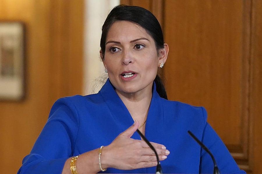 UK Secretary of State Priti Patel.(Credit: AFP Photo)