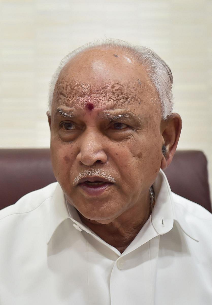 Chief Minister B S Yediyurappa. (DH Photo)