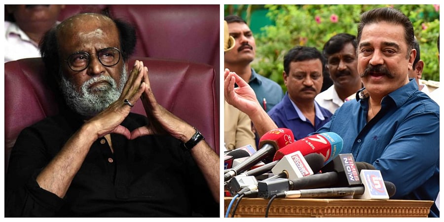 Kamal Haasan and Rajinikanth are arguably two of the most respected and well known names in  Tamil cinema. (Credit: DH Photo)