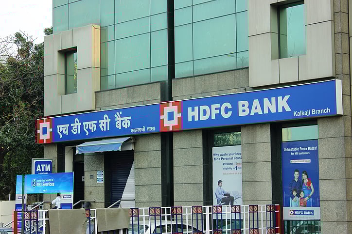 HDFC bank branch at Nehru place in New Delhi. (DH Photo)