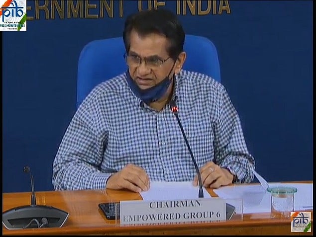"The Aaroygya Setu app has close to 90 million downloads till date & is being regularly updated, with feature like telemedicine being added," Kant told reporters in a media briefing. Credit: Twitter (@NITIAayog)
