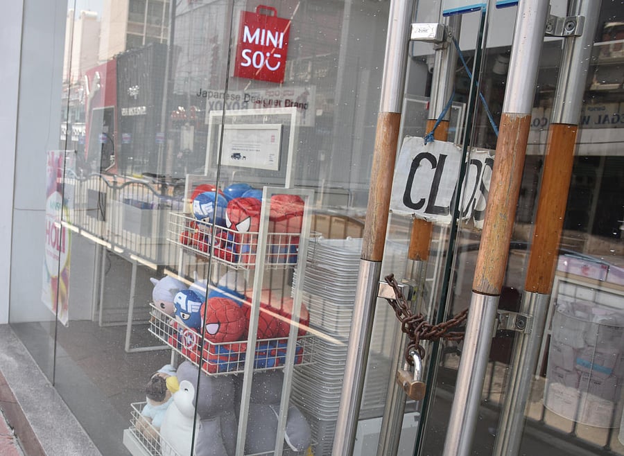 The economic activities in the city have taken a beating during the lockdown. DH photo/S K Dinesh