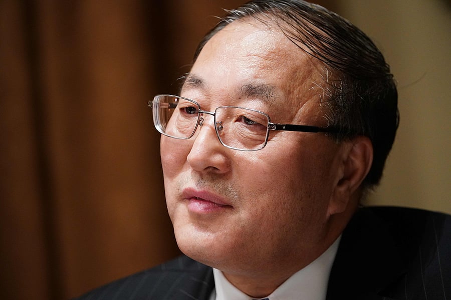 Chinese Representative to the UN Zhang Jun. (AFP Photo)