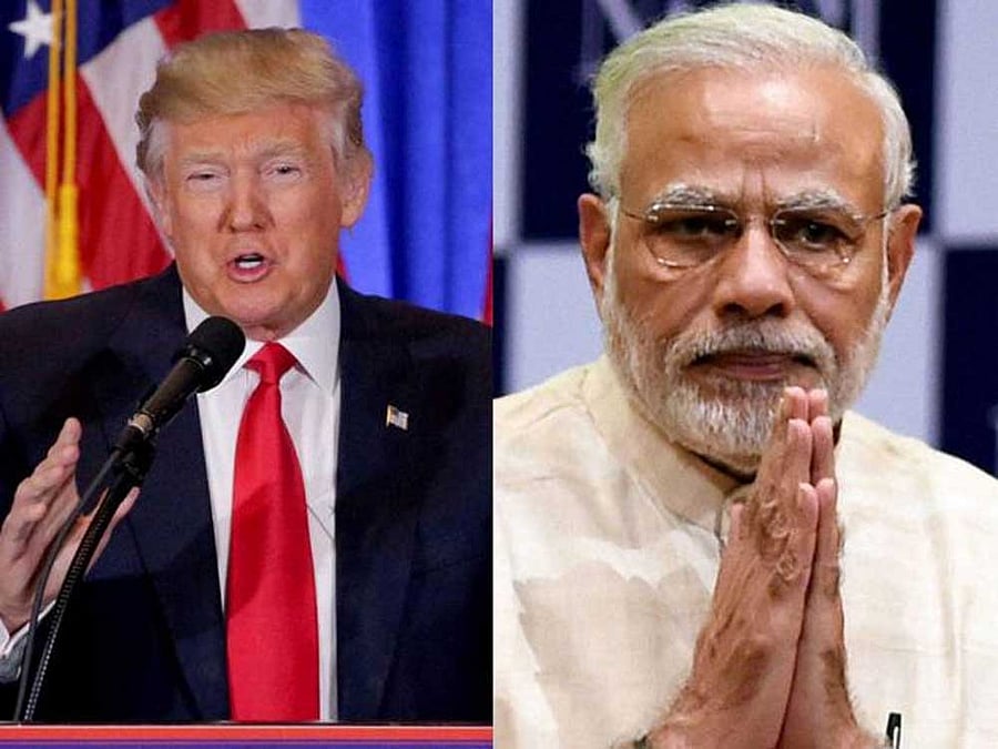 Prime Minister Narendra Modi and US President Donald Trump. PTI File Photo