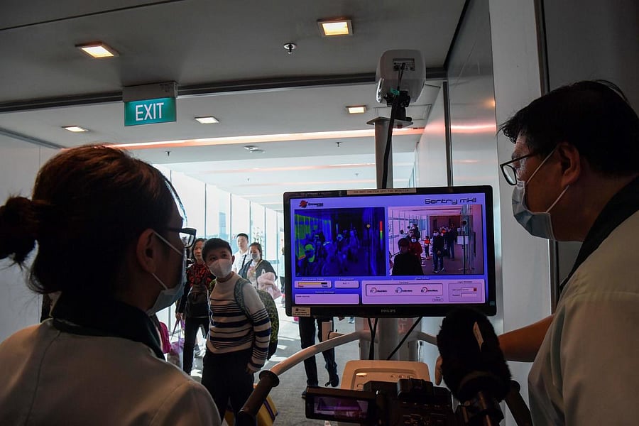 Thermal scanning for coronavirus (AFP Photo)